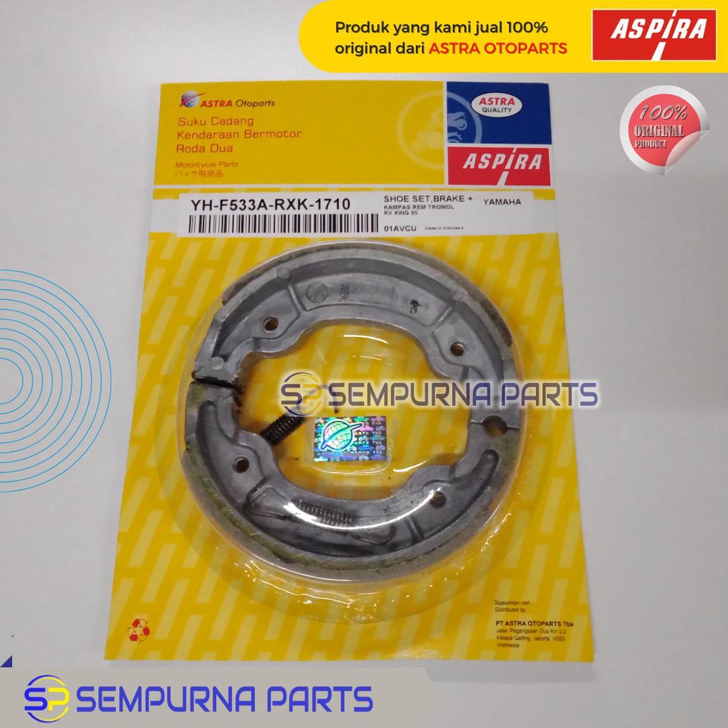 pirodo/kampas rem belakang+per rx king,scorpio 5bp-wf253-10 - aspira