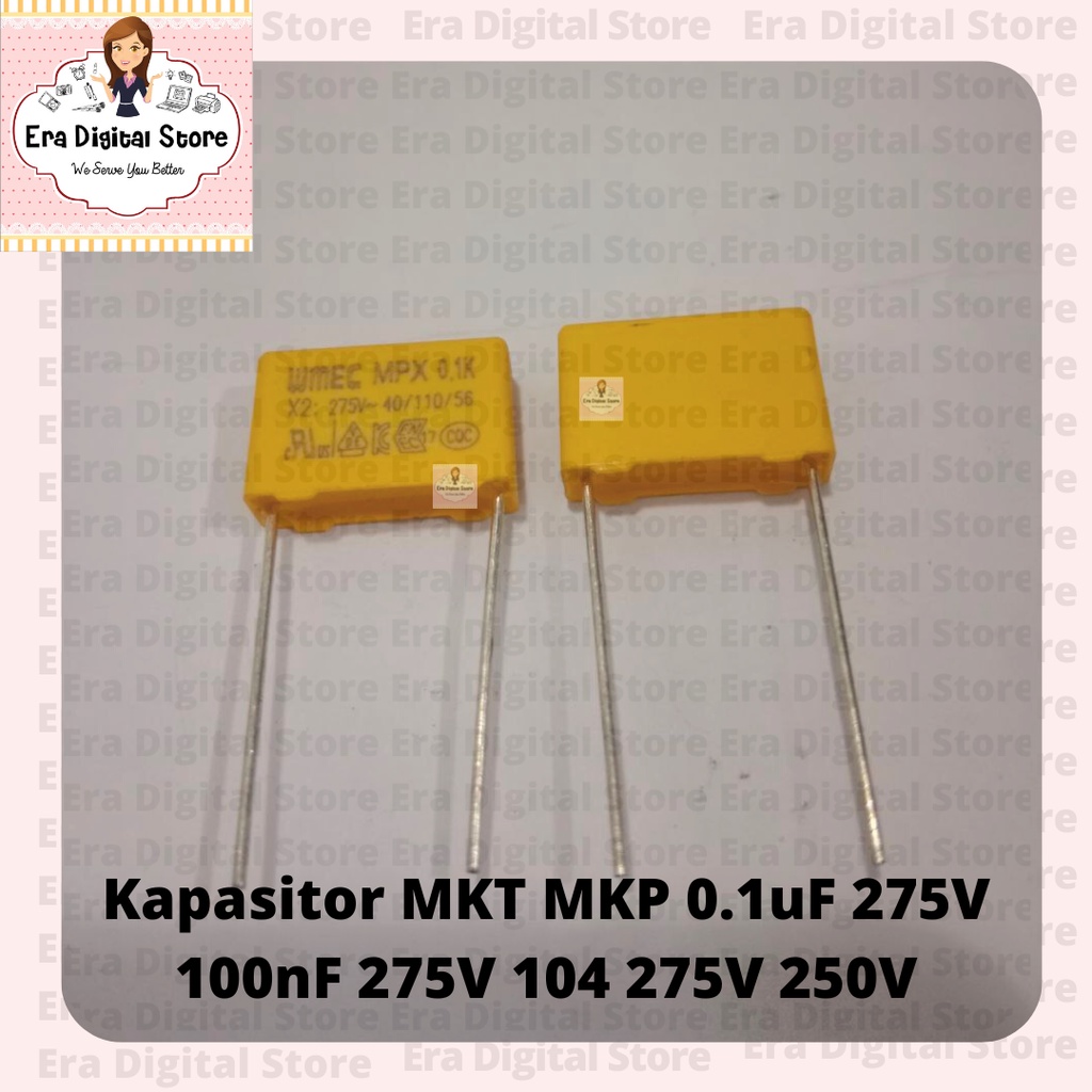 Kapasitor 0.1uF 275V 100nF 275V 104 275V 250V MKT MKP
