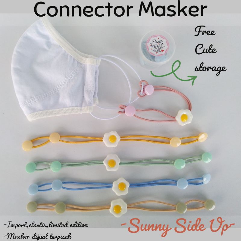 konektormasker/tali masker | strap masker | lanyard for masks | kain gantungan / pengait masker