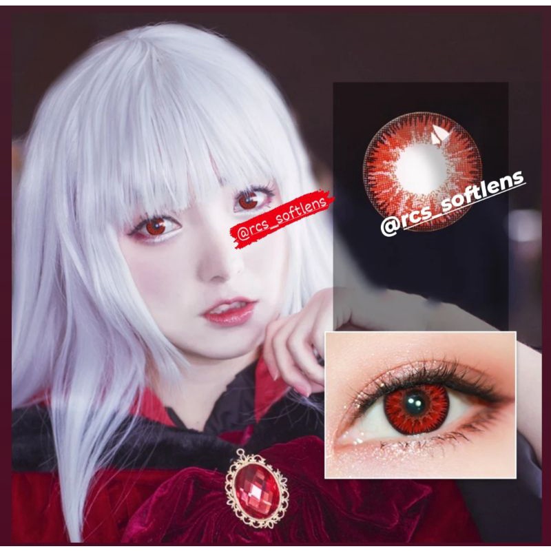 RCS✅ Softlens cosplay halloween Ayy series 02 softlens merah hijau biru abu kuning