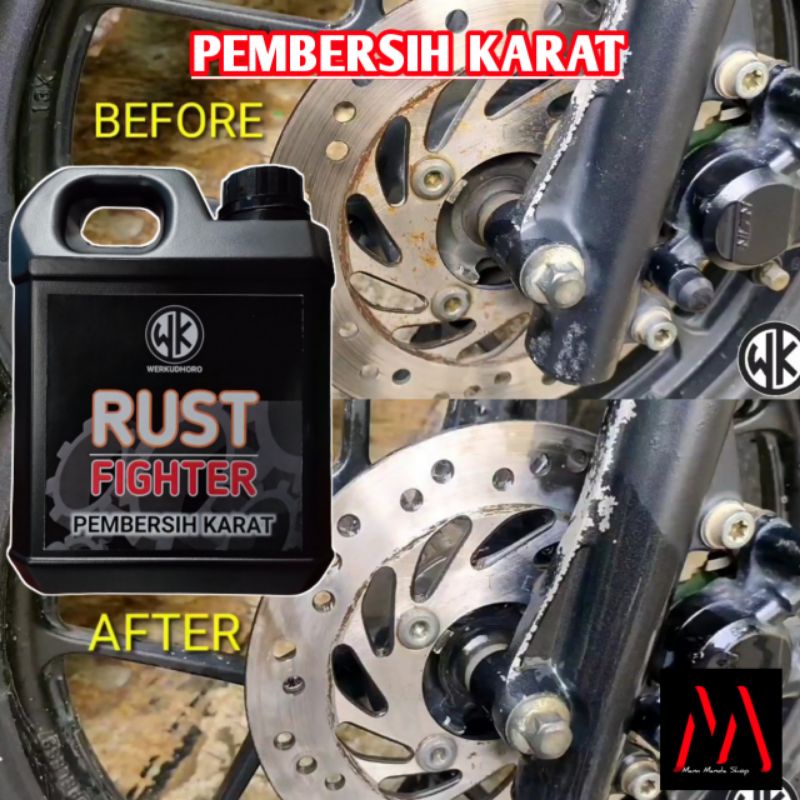 Pembersih Karat 1 liter Ampuh untuk Besi Baja Almunium Stainless Chrome