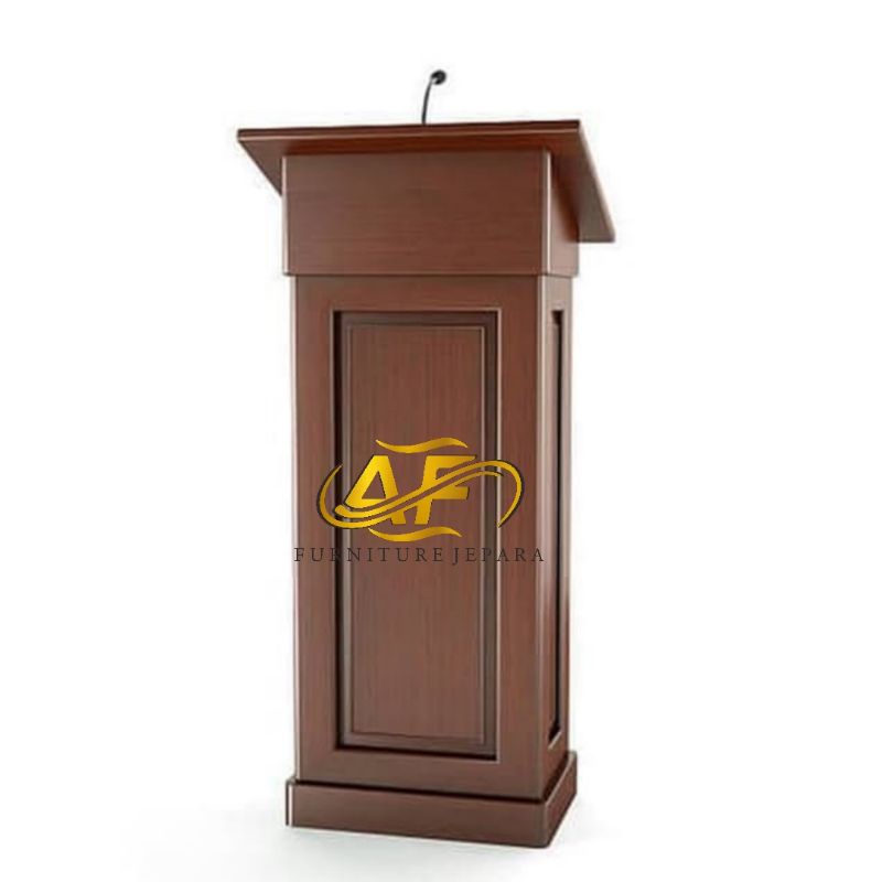 mimbar podium minimalis jati,mimbar pidato,mimbar mebel jepara