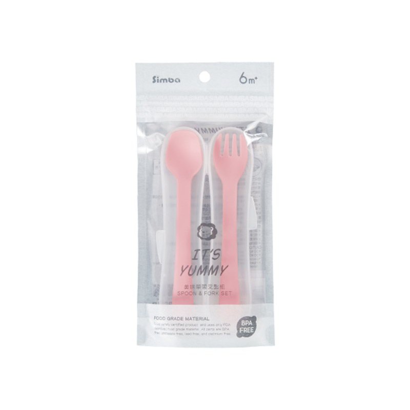 Simba Learning Spoon &amp; Fork / Sendok &amp; garpu makan bayi