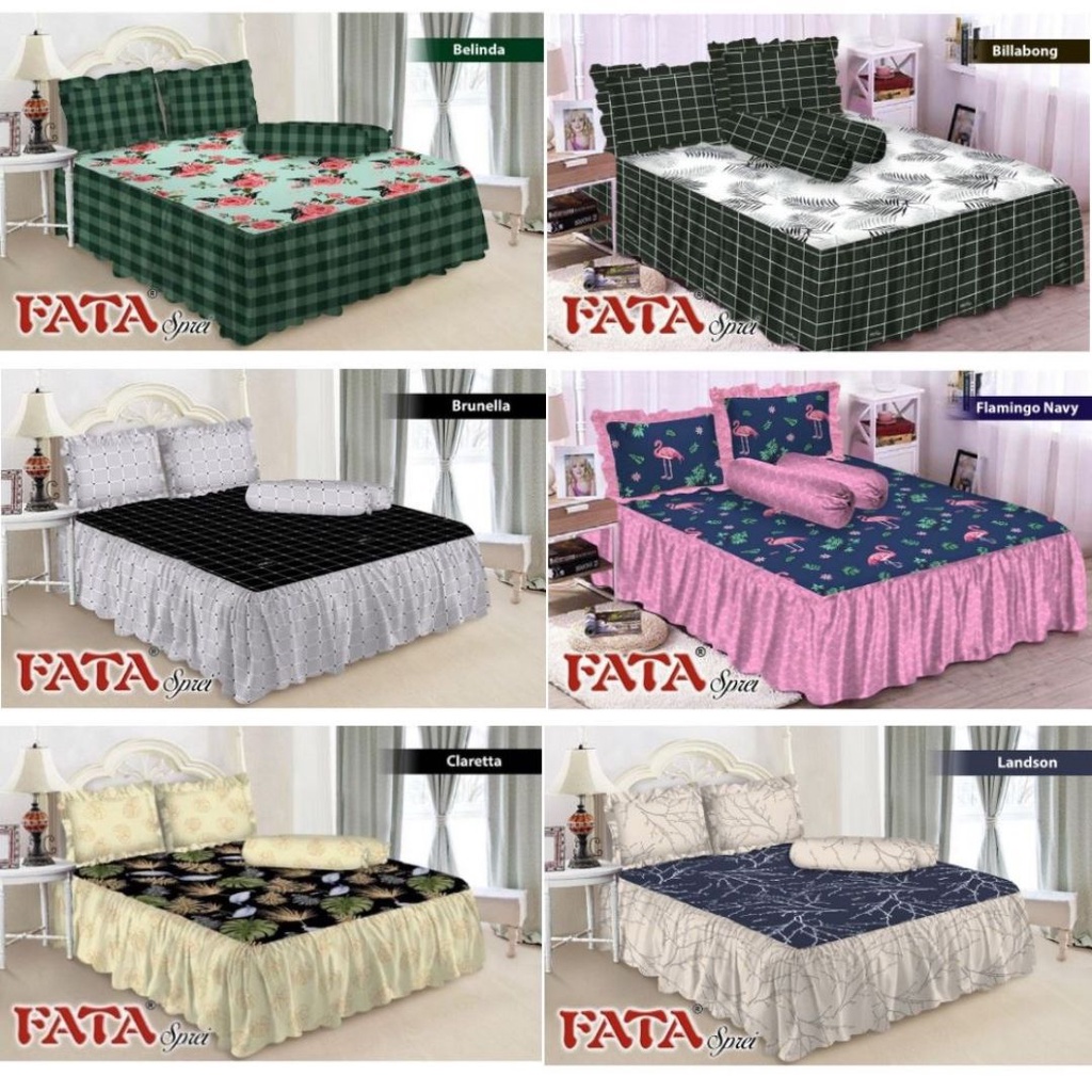 Sprei rumbai Fata - ukuran 180 x 200 x 45cm