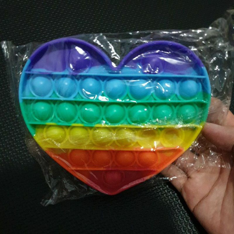 [50+ Model Pop It] POP IT ALL VARIANT | Popit Rainbow Macaron Sugus UV Colorful-Love Rainbow