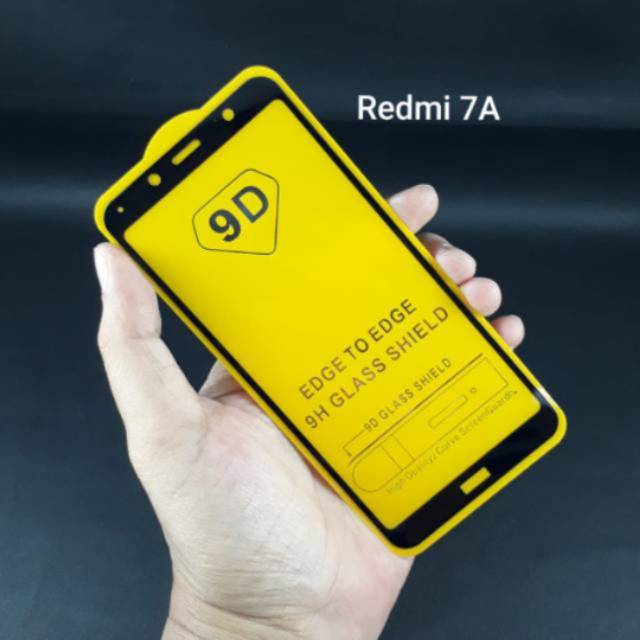 TEMPERED GLASS XIAOMI REDMI 7A FULL COVER 5D 9D 11D 21D TG REDMI 7A FULL FREE BUBBLE WRAP