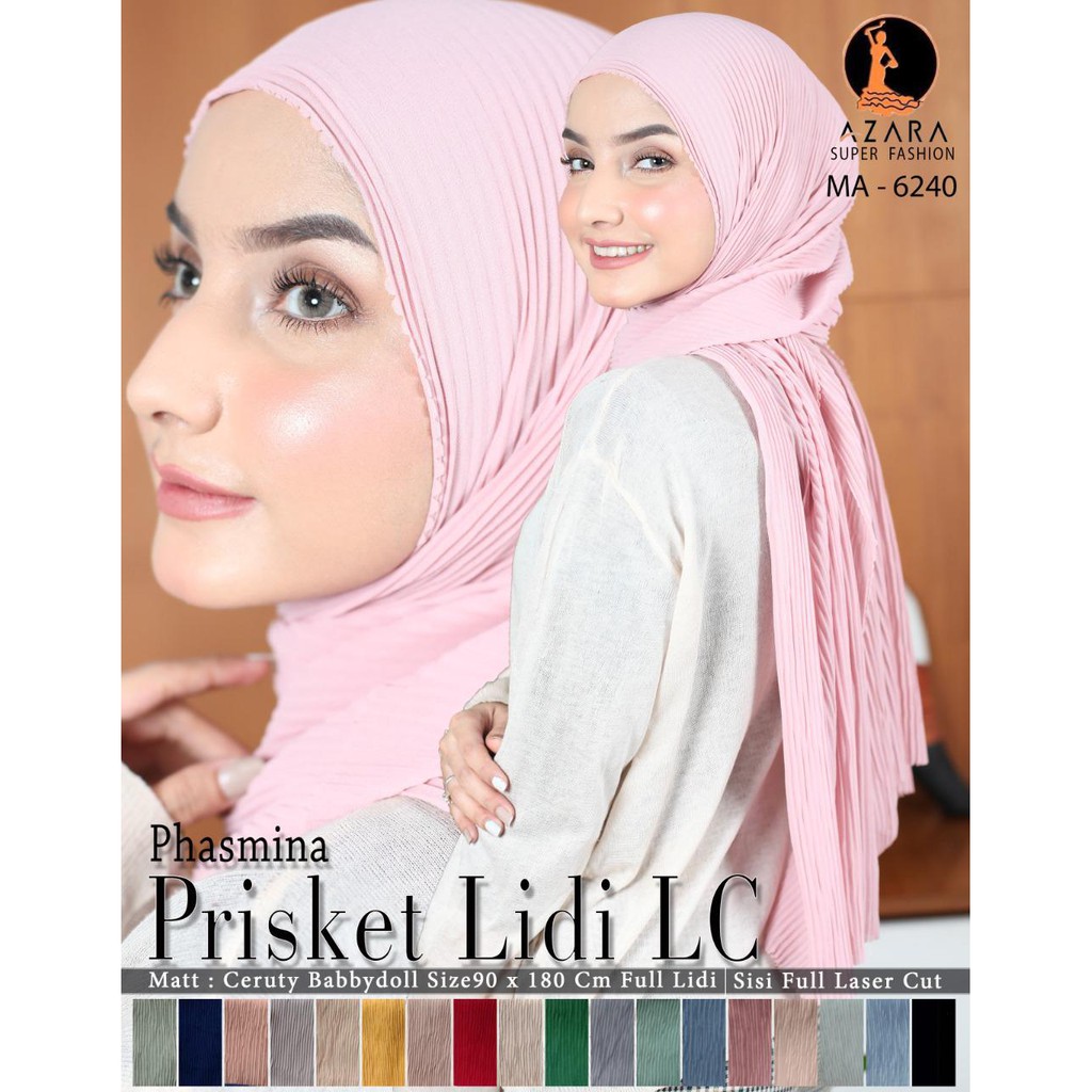 PASHMINA PLISKET LIDI FULL LASER CUT / PLISKET PLEATED SHAWL