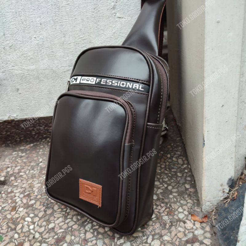 Waist Bag Original Big Size  - Tas Selempang Pria PREMIUM CLASS - Tas Pria Merk DM Koveksi