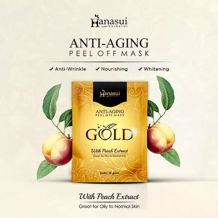 NATURGO GOLD MASKER WAJAH Hanasui / SYB ORIGINAL