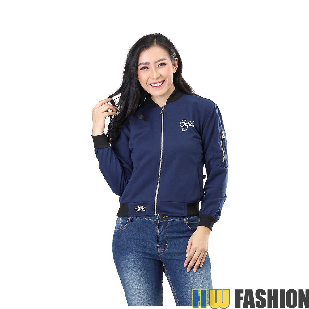 Inficlo - INF 793 Jaket Wanita Navy murah original cibaduyut keren