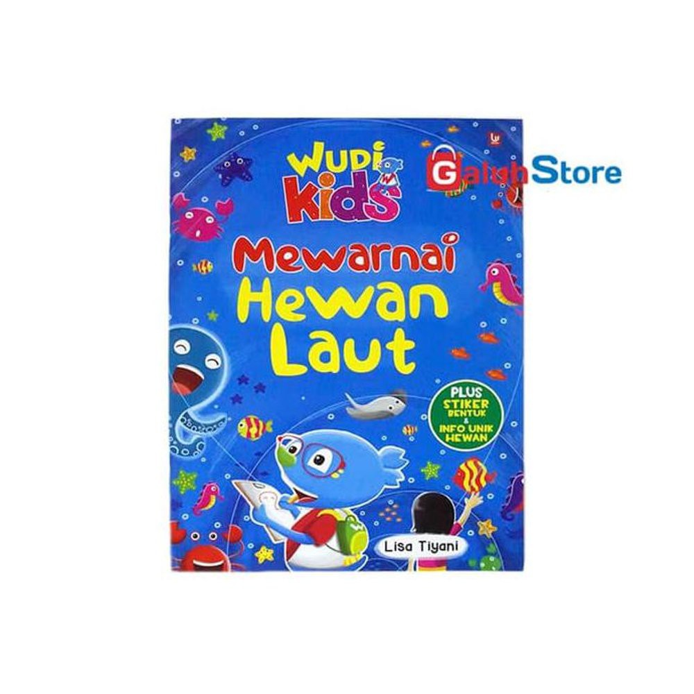 Buku Mewarnai Wudi Kids Mewarnai Hewan Laut