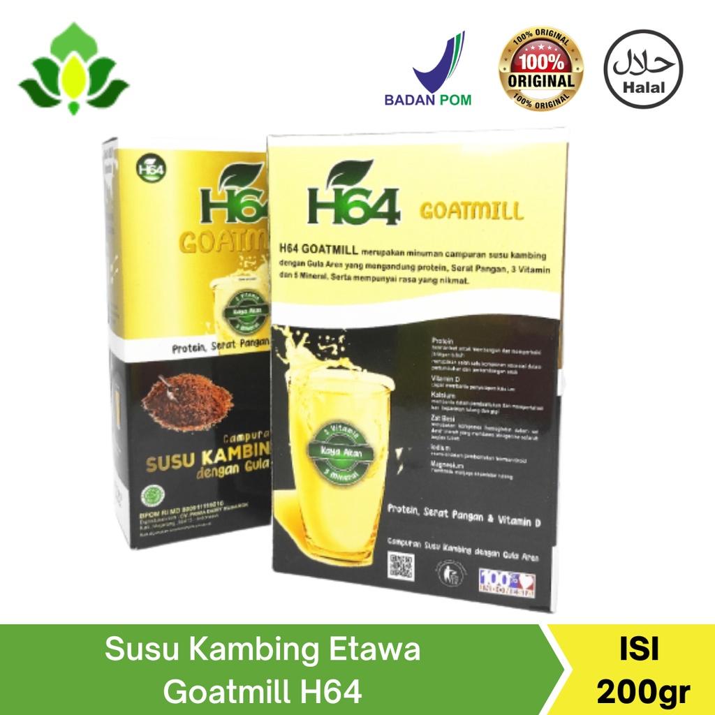 

Susu Kambing Etawa Goatmill H64 Susu Kambing Bubuk Plus Gula Aren Original