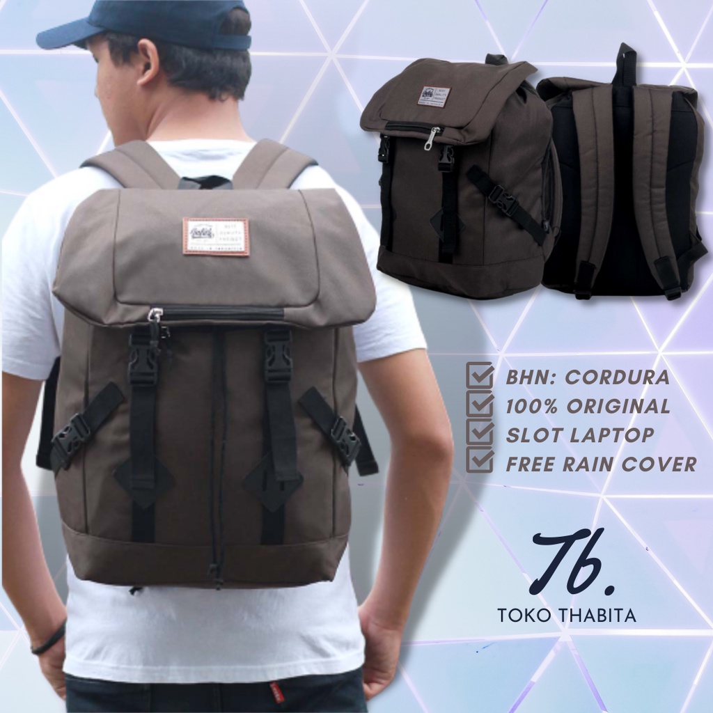 Daypack Inficlo Tas Punggung Laptop Backpack Pria Wanita Original Ransel Rain Cover