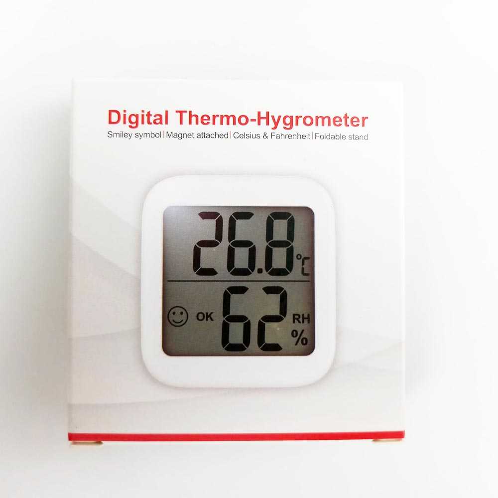 Thermometer Hygrometer Sensor Digital LCD Display Termometer Suhu Kelembapan Udara Ruangan Material Berkualitas