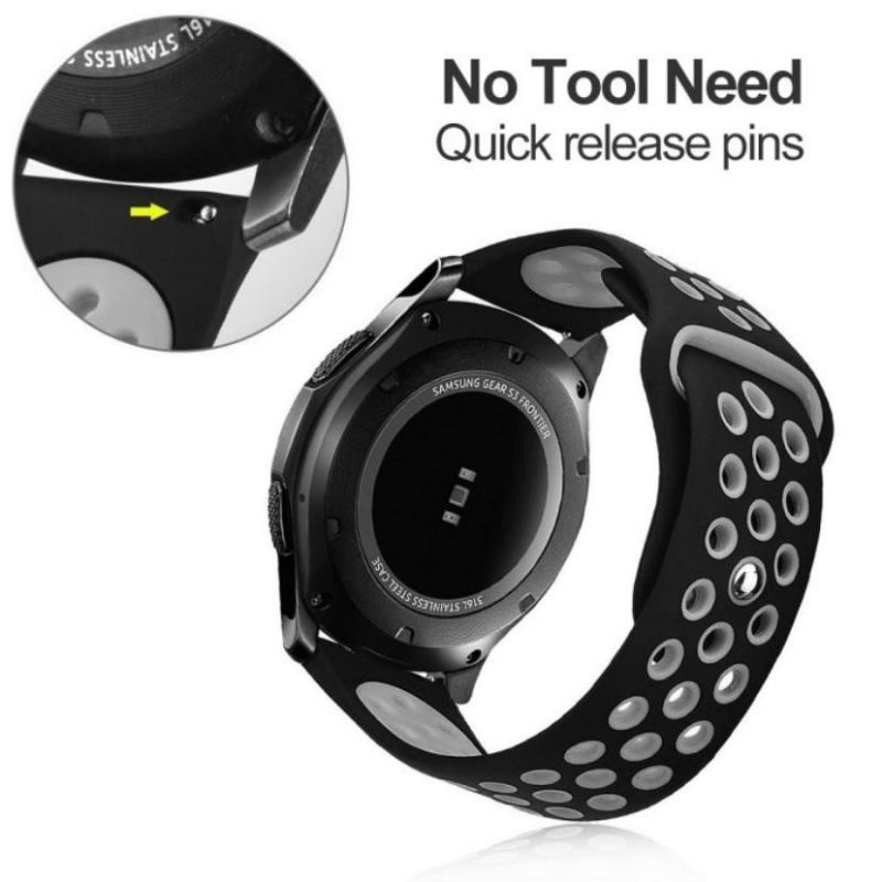 Strap Tali Jam Huawei Watch GT 2 (42mm) GT 2 (46mm) GT 2E 46mm GT 2 Pro - Nike Rubber Silikon Sporty