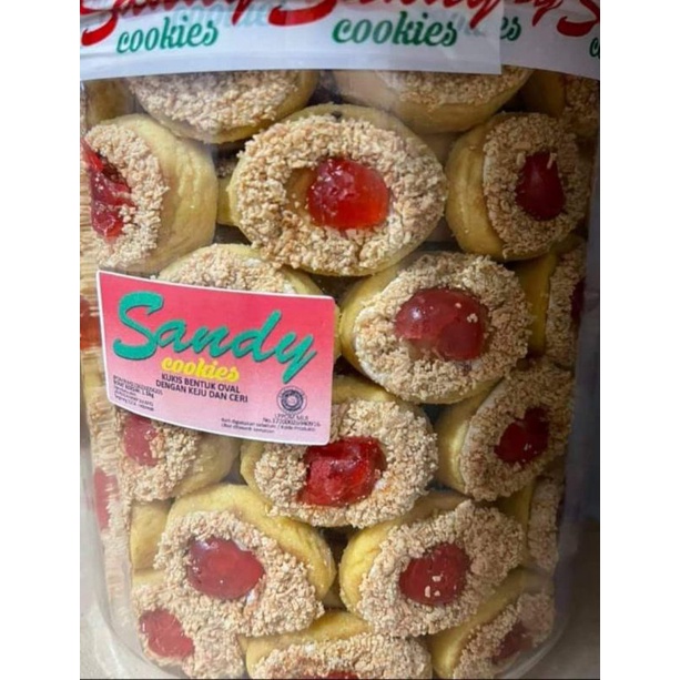 SANDY COOKIES CHERRY KEJU ISI 200GRAM