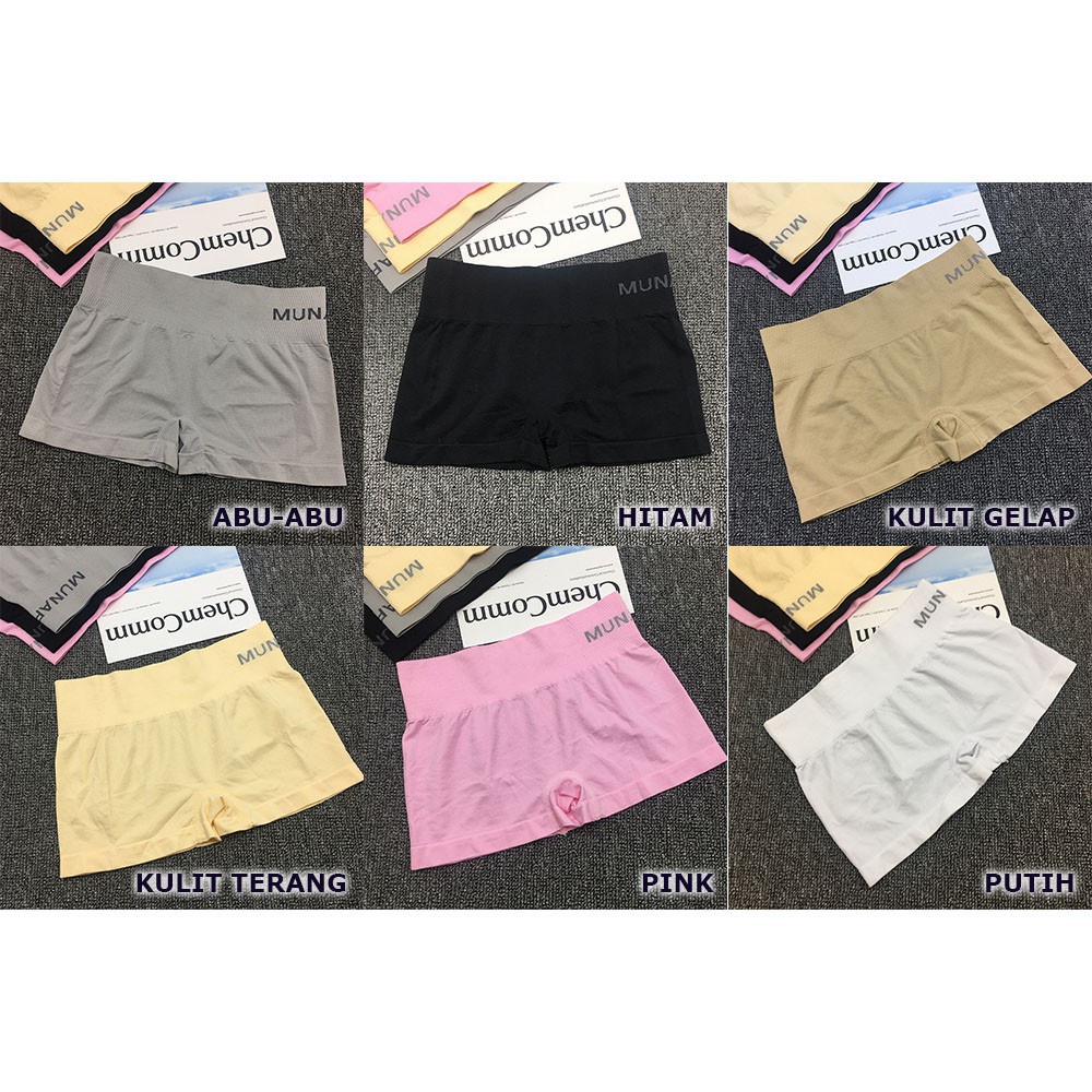 BV.ID CP031 Celana Pendek Wanita Boxer Munafi Slimming Pants CD Celana Short