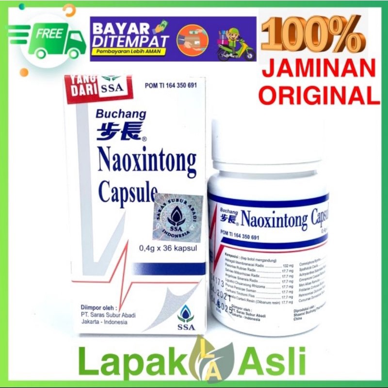 OBAT CINA/OBAT TRADISIONAL/Buchang Naoxintong Capsule (botol)/Obat Stroke/Obat lidah kaku/Obat sesak