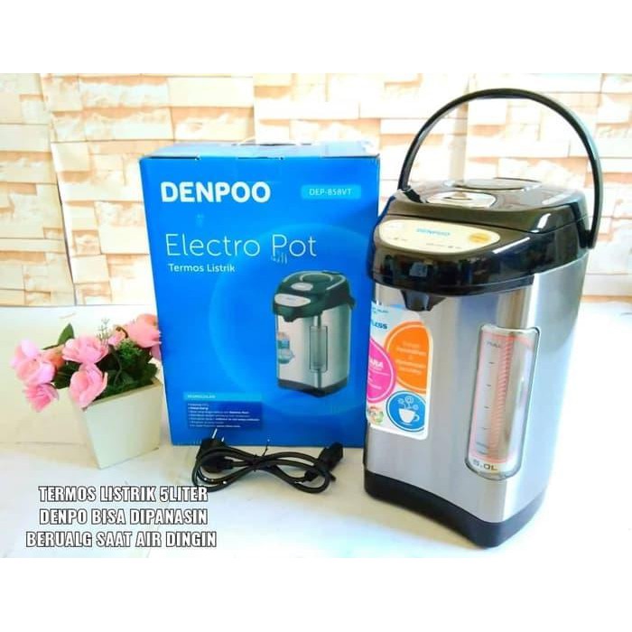 Denpoo Dep 858 termos listrik denpoo 5 liter electric pot original