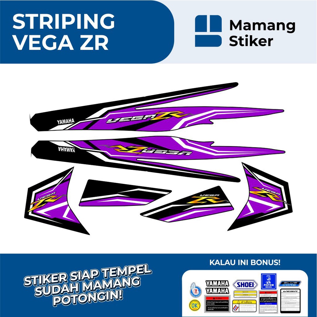 STRIPING VEGA ZR LIST VARIASI 1/STIKER VEGA ZR SIMPEL LIS ROADRACE RC/STICKER VEGA ZR THAILAND THAIL