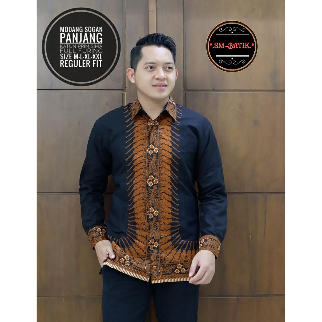 MODANG SOGAN SM BATIKSOLOAMANAH BAJU KEMEJA BATIK SOLO PRIA LENGAN PANJANG PENDEK LAPIS FURING ATASAN BATIK PREMIUM MODERN KATUN HALUS WISAKA MERAH PARANG KAWIBAWAN PERMANA MERAH BANGAU LEMON PANJI LESMONO NAVY GUNARDO BIMO IJO GUNAWAN GURDO IJO NAGA ABU