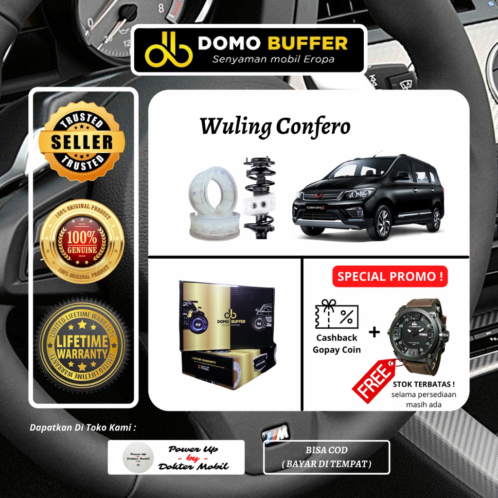 Jual Paket Domo Spring Buffer Damper Shock Stabilizer Wuling Confero Peredam Guncangan Terbaik