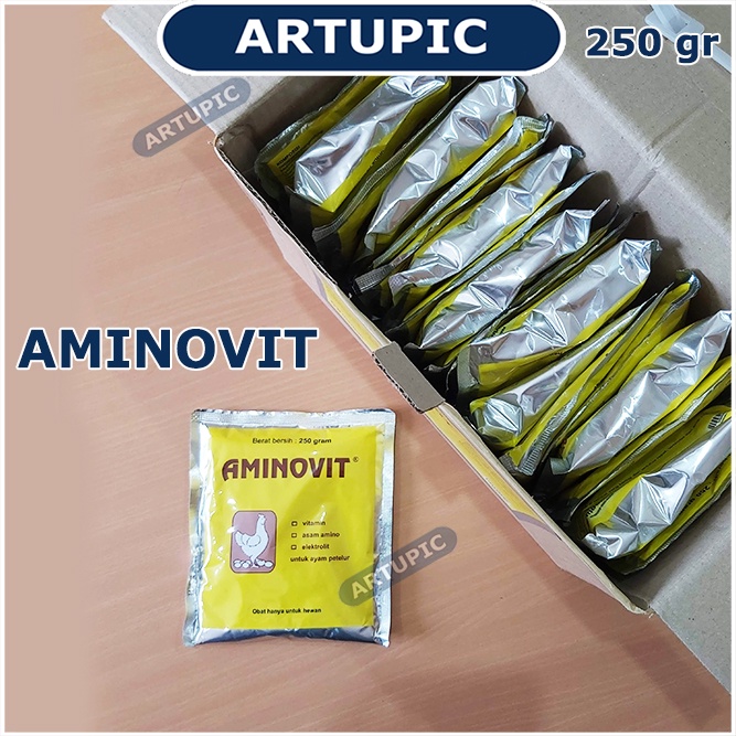 Aminovit 250 gram Serbuk Multivitamin Unggas Ayam Petelur Medion