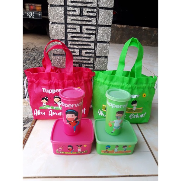 Kotak Bekal anak set tupperware