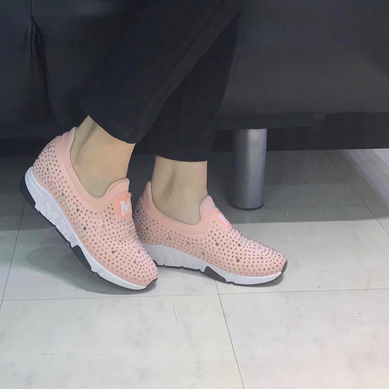 sneaker wedges da15 sepatu wanita import