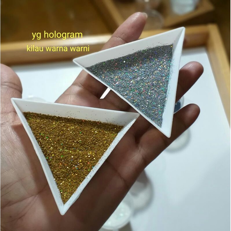 glitter hologram glitter powder 10gr utk craft / nail arts