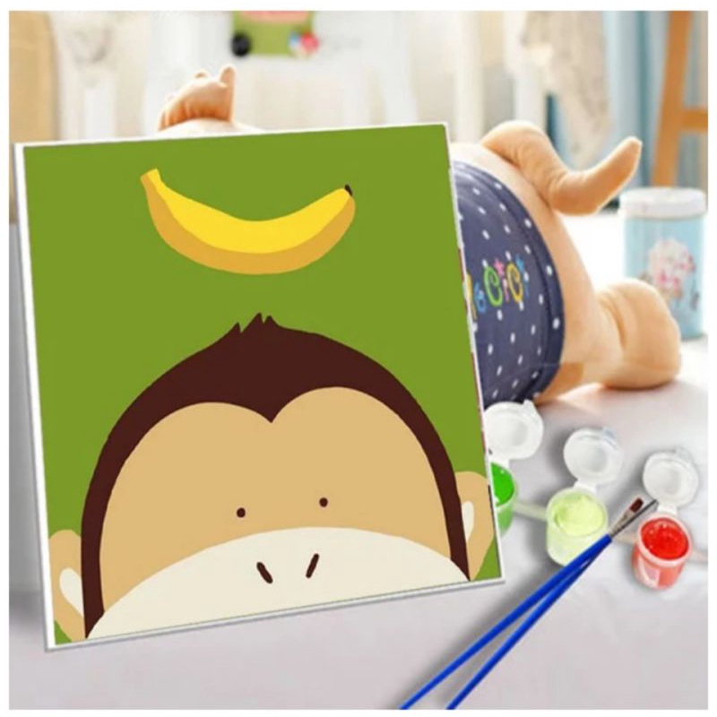 

Paint by Number for Kids - Set Alat Melukis untuk Anak-Anak - 20 x 20 cm +Bonus Free Kartu Ucapan