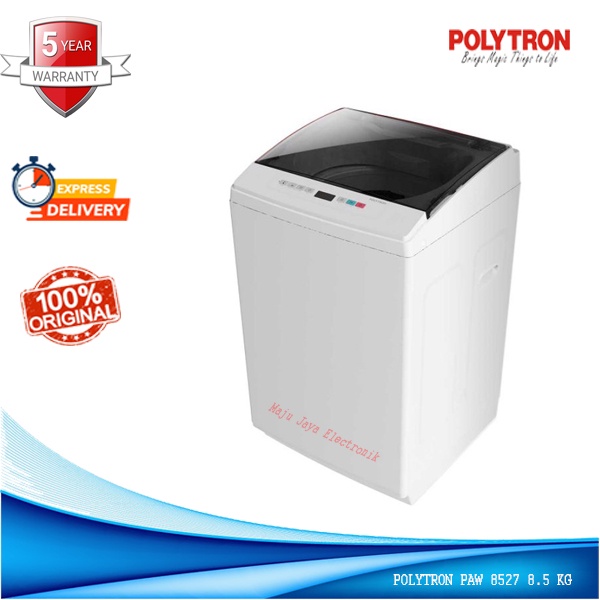 Mesin Cuci 1 Tabung POLYTRON PAW 8527 Zeromatic Hijab Series 8.5 KG