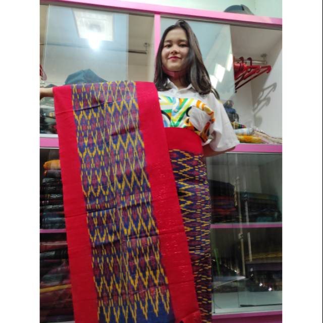 Songket Sarung Ulos Tarutung Maulana Full Asli tenunan tangan sendiri
