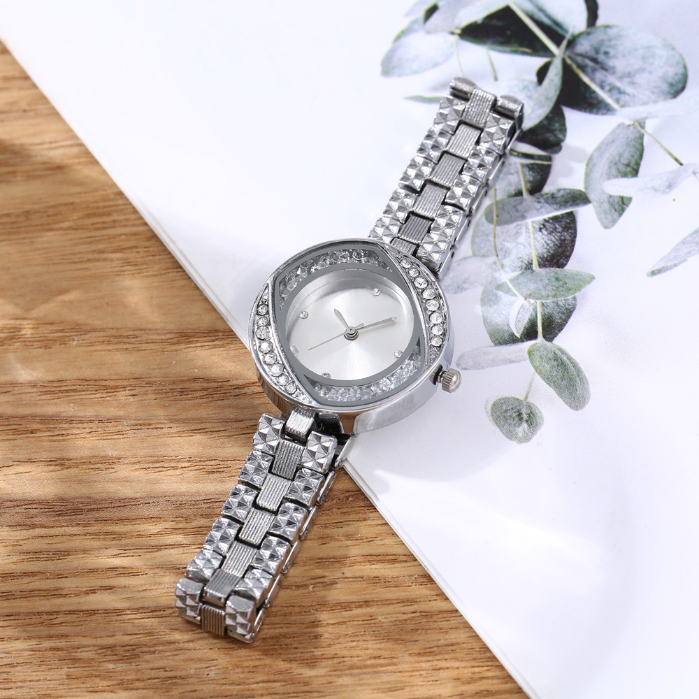 COD Jam Tangan Wanita Terbaru Analog Mewah Casual Fashion Strap Rantai Stainless Steel Import G33