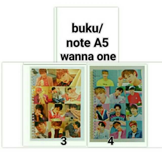 

buku note A5 kpop wanna one isi HVS