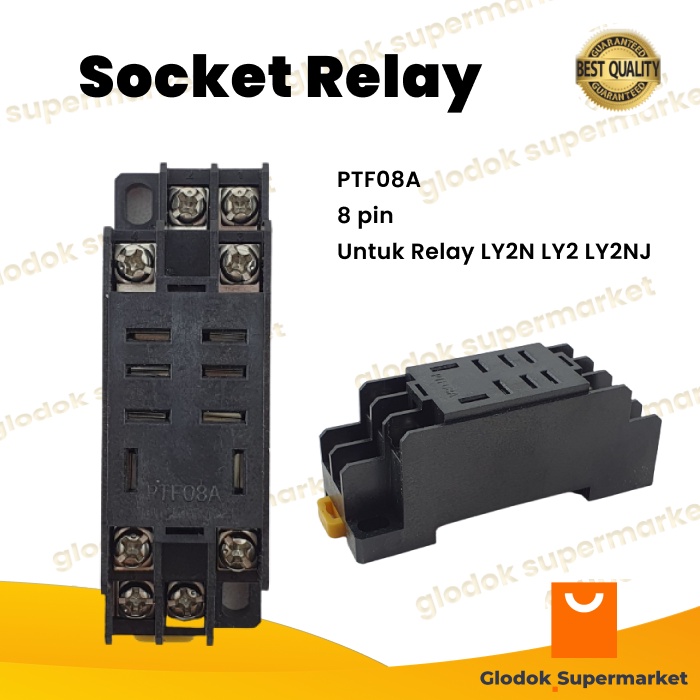 Socket Relay LY2 8 Pin Soket Riley LY2N 8p PTF08A