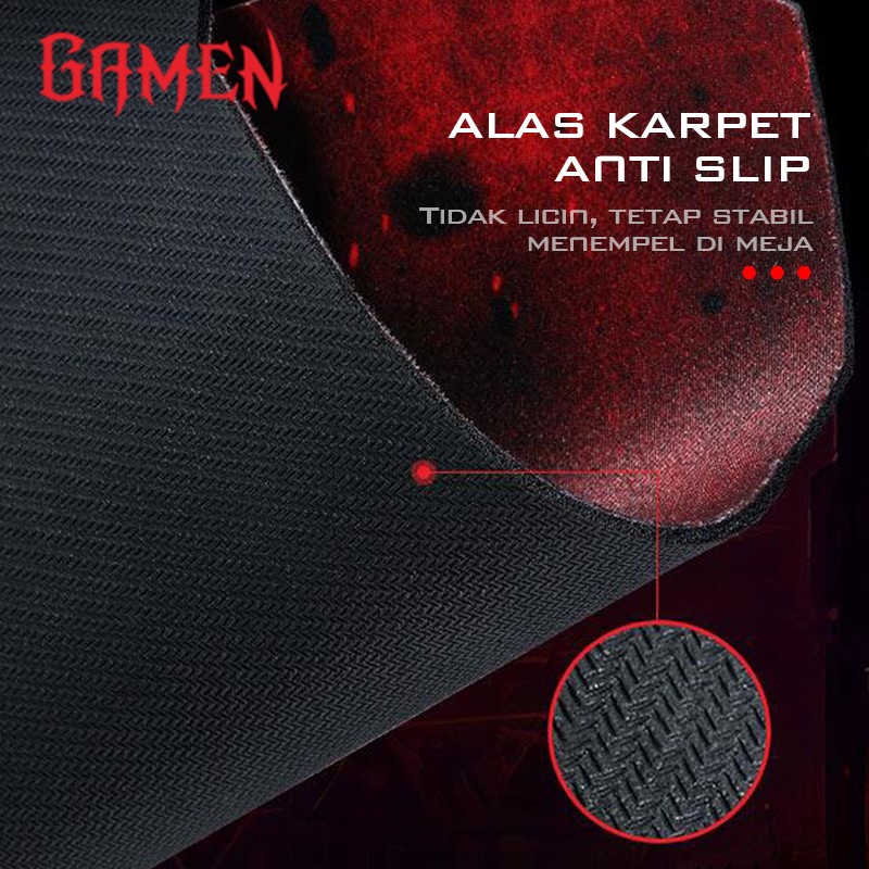 GAMEN GP-X Mousepad Gaming | Anti Slip Soft Surface 25x29cm Mouse Pad