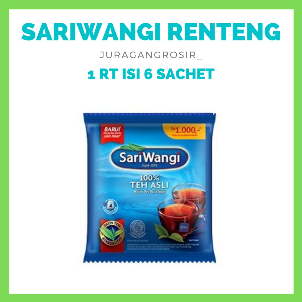 

TEH SARIWANGI RENTENG ISI 6 SACHET