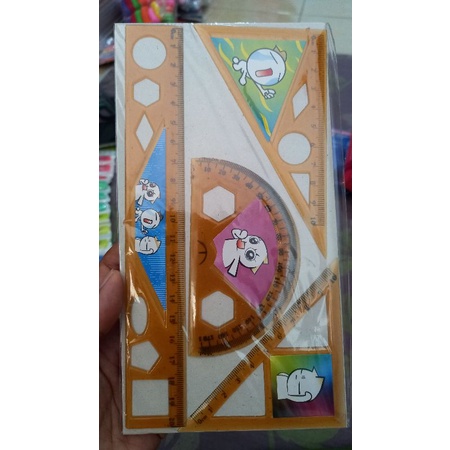 

(30gr) 1set penggaris set isi 4pcs