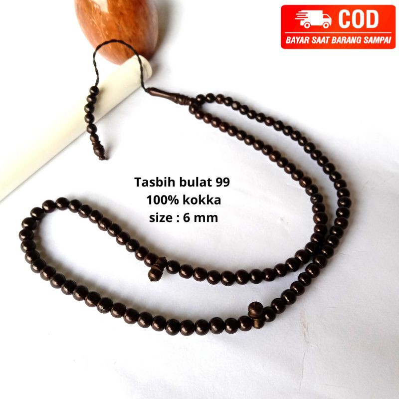 *BISA COD* TASBIH kokah kaukah koka UK.6 HITAM