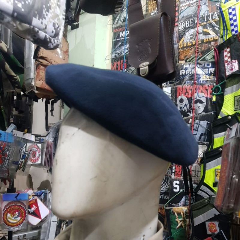 baret brimob / baret spesial prima brimob / baret  biru brimob