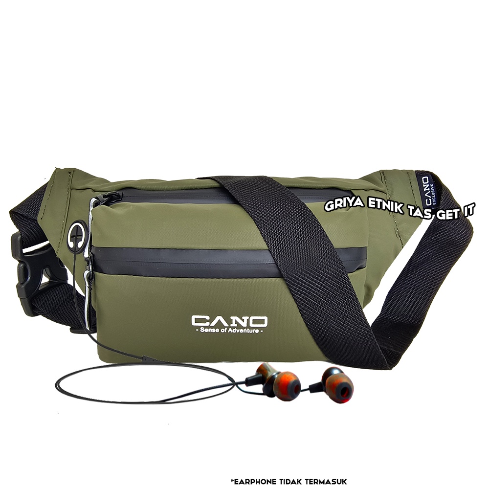 Tas Pinggang Pria Waterproof Waistbag Cowok Tas Selempang Laki Tas Soren Anti Air Cano