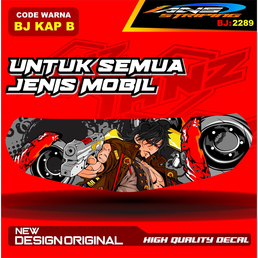 VARIASI STICKER CUP KAP DEPAN MOBIL AVANZA / VARIASI STIKER CUP DEPAN MOBIL XENIA / STIKER KAP CUP MOBILIO AGYA CALYA / STIKER MOBIL