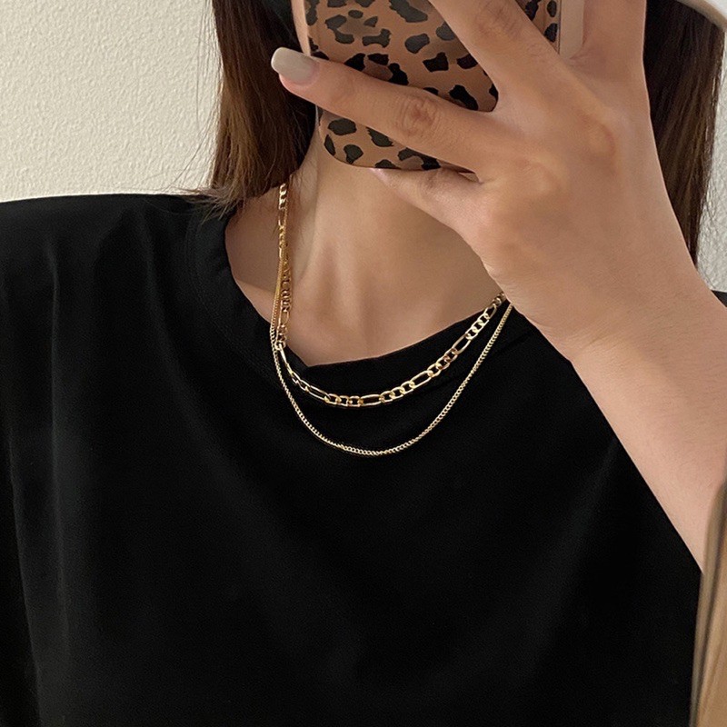 Chain multilayer necklace