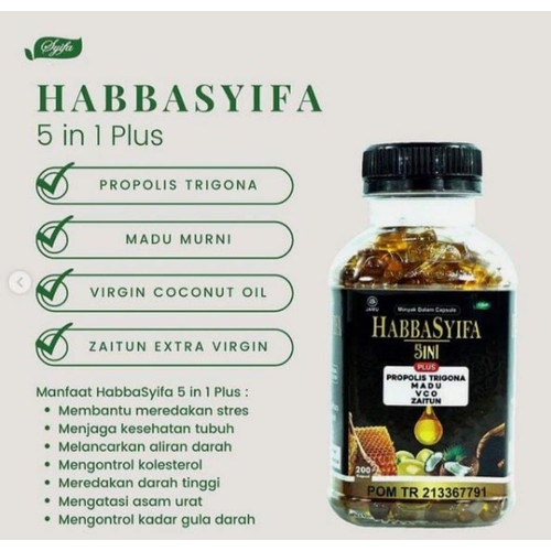 Habbatussauda Oil Habatusauda Extra Propolis Trigona Gold Original 100 200 Kapsul