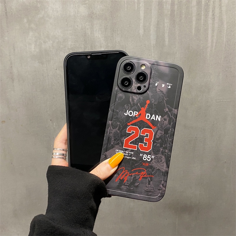 No. 23 case Handphone Motif Logo Basket Untuk Iphone X XS MAX 11 Pro MAX 12 13 Pro MAX