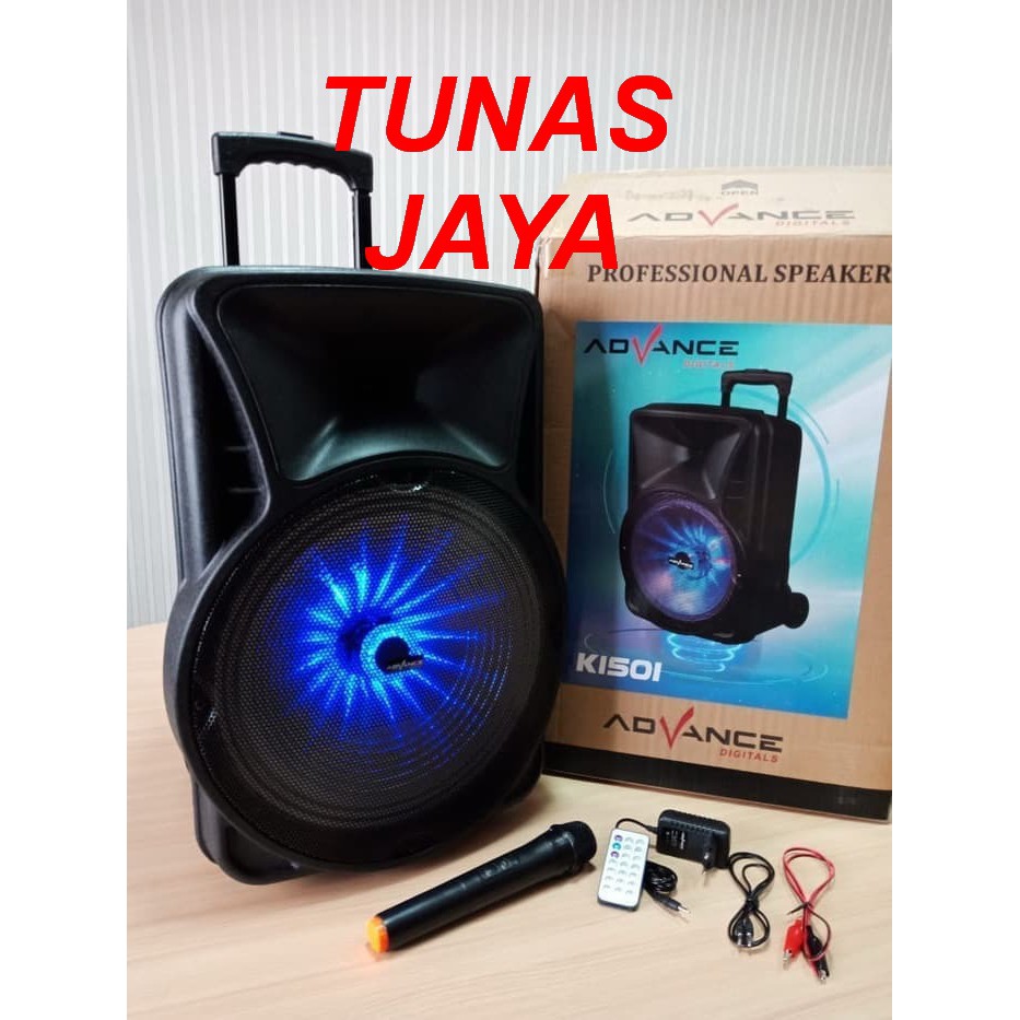 Speaker Bluetooth Advance K1501 Speaker PA Hi Fi Portable ORIGINAL