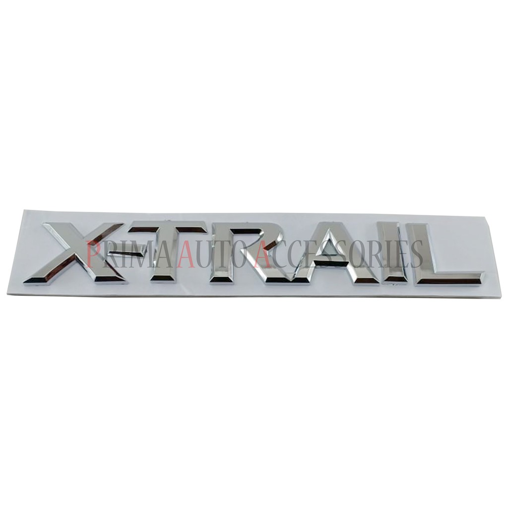 Emblem Mobil X-TRAIL Chrome 19 cm