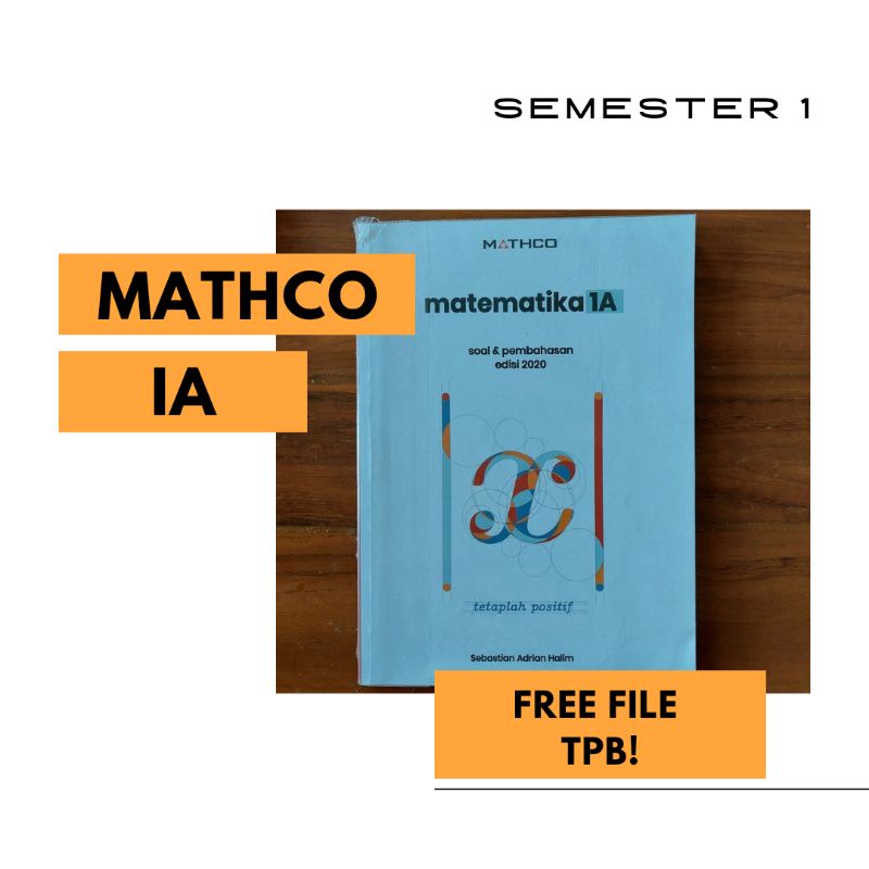 Buku TPB Preloved Matematika Dasar 1A Mathco 2020 (FREE FILE TPB)