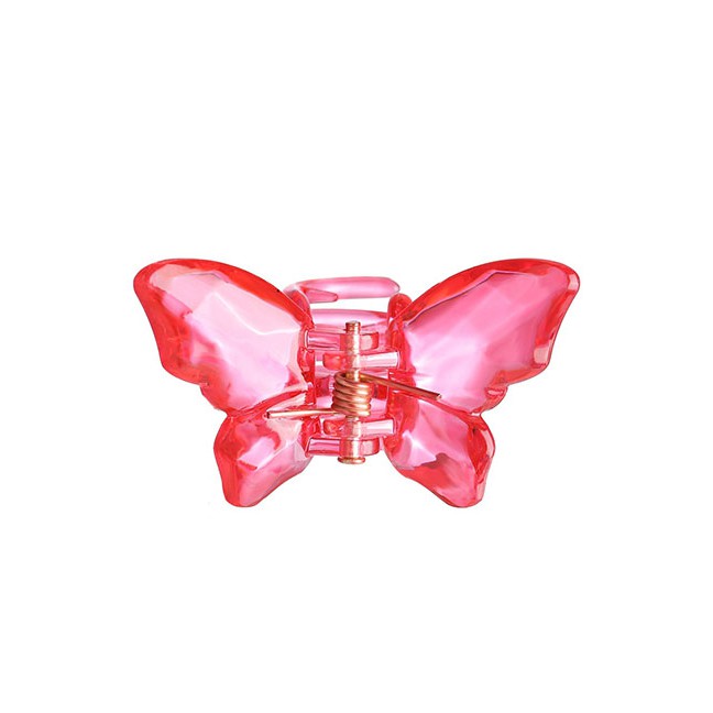 LRC Jepit Rambut Fashion Resin Pure Color Butterfly Toothed Resin Gripper K97180